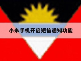 小米手机开启短信通知功能