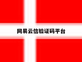 网易云信验证码平台