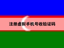 注册虚拟手机号收验证码