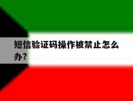 包含短信验证码操作被禁止怎么办?的词条