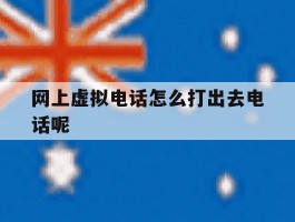 网上虚拟电话怎么打出去电话呢