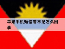 苹果手机短信看不见怎么回事