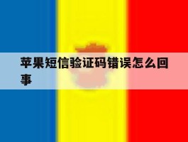 苹果短信验证码错误怎么回事