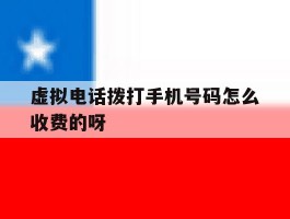 包含虚拟电话拨打手机号码怎么收费的呀的词条