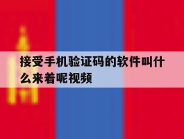 接受手机验证码的软件叫什么来着呢视频