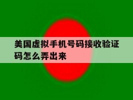 美国虚拟手机号码接收验证码怎么弄出来