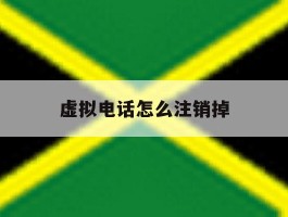 虚拟电话怎么注销掉