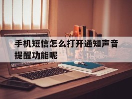 手机短信怎么打开通知声音提醒功能呢