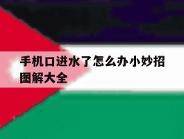 手机口进水了怎么办小妙招图解大全