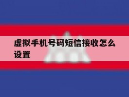 虚拟手机号码短信接收怎么设置
