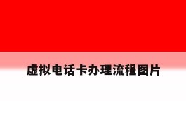 虚拟电话卡办理流程图片