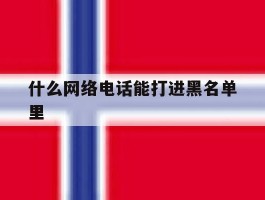 什么网络电话能打进黑名单里