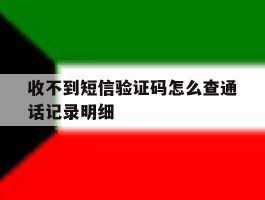 收不到短信验证码怎么查通话记录明细